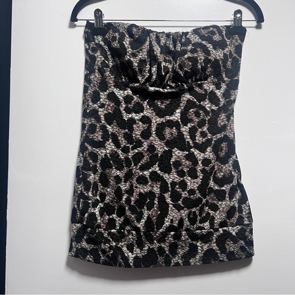 January 7 Leopard Print sleeveless tube top - Picture 1 of 4